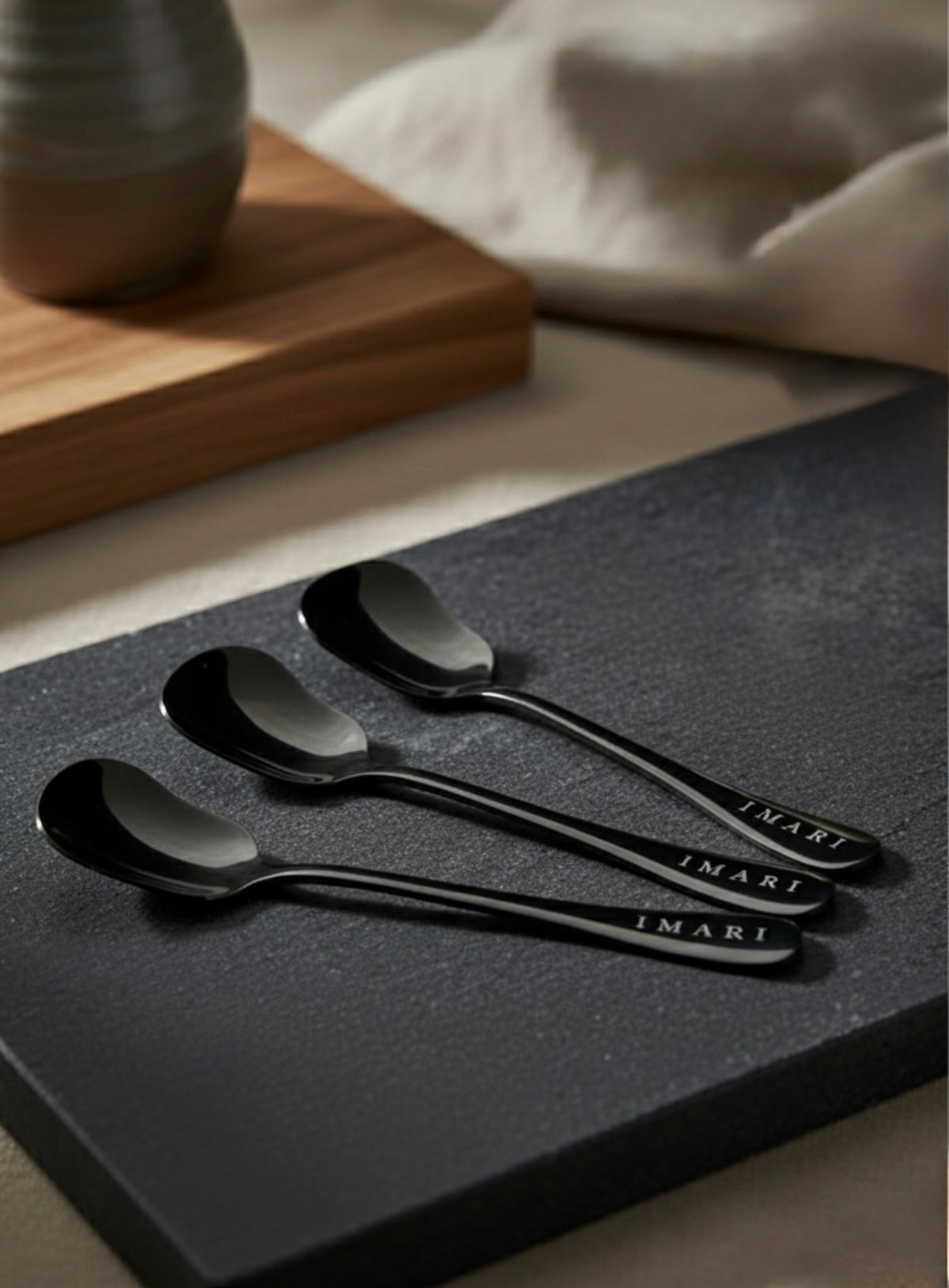 Imari Engraved Spoon - Black