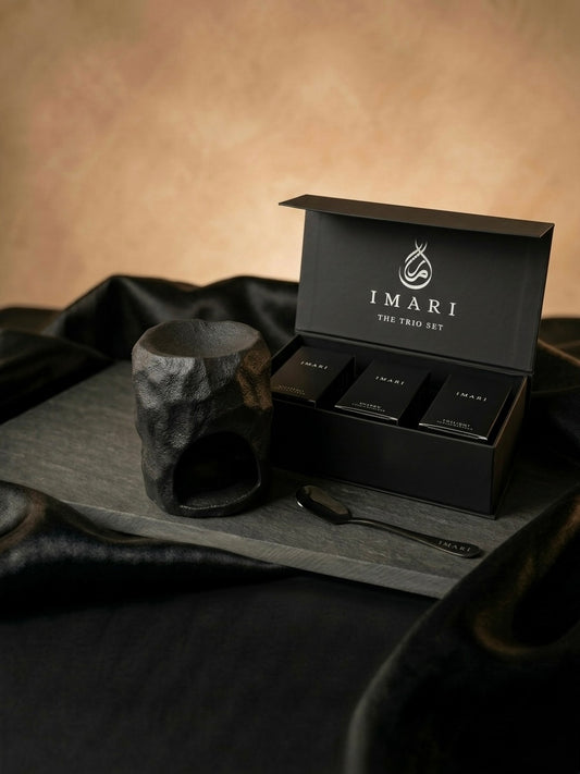 Trio Gift Set & Burner Bundle - Powder Bakhoor